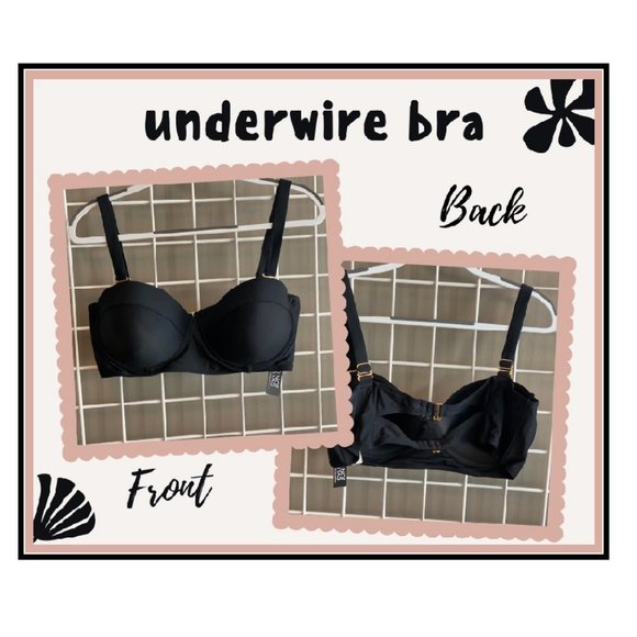 Fashion To Figure  Black Underwire Bra in various sizes - Picture 1 of 4